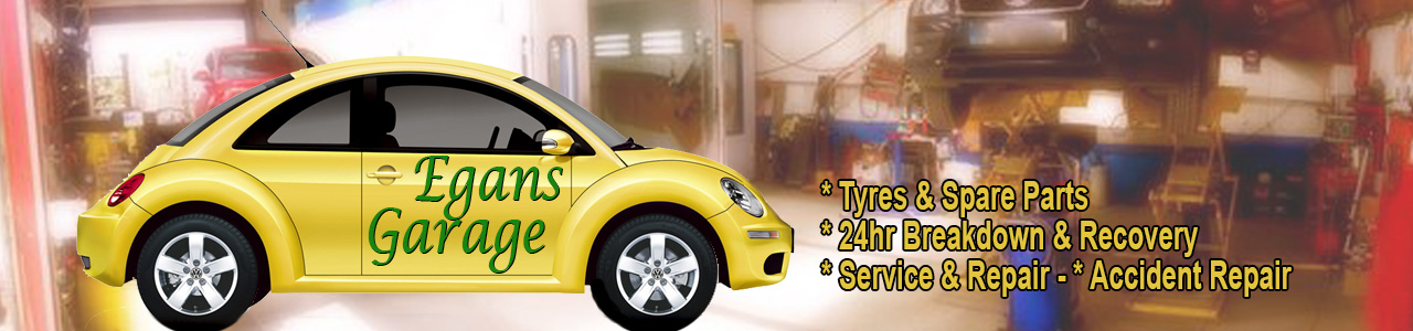 Egan's Garage forecourt and workshop in Aghatubrid, Cahirciveen