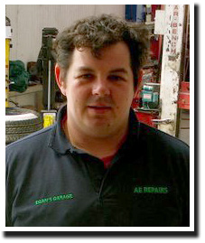 Ger Egan, lead mechanic at Egan's Garage